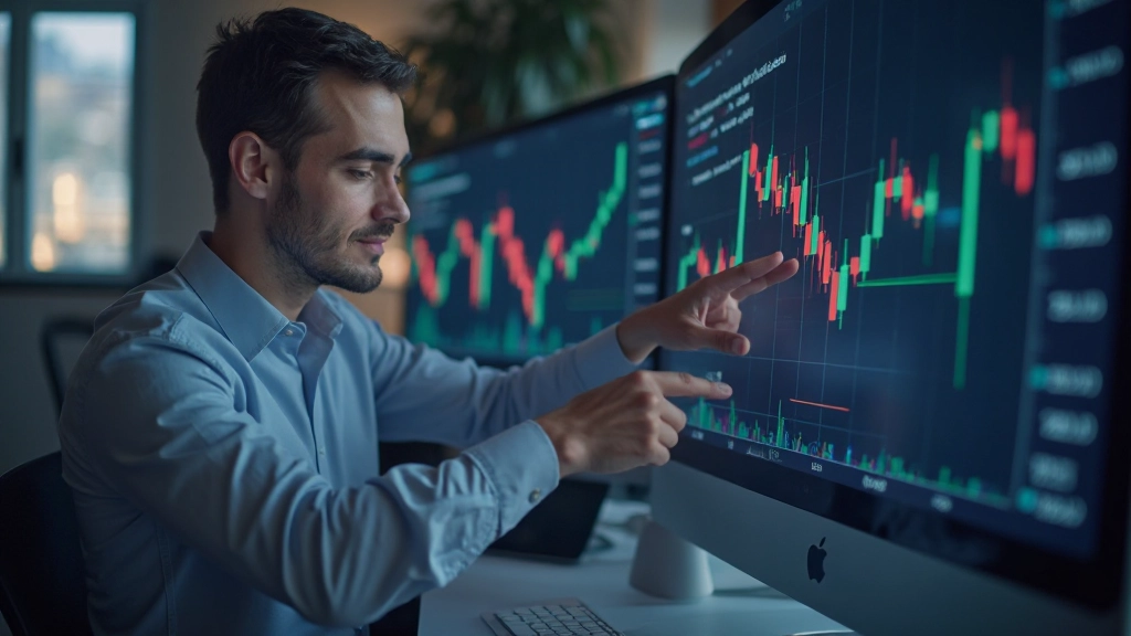 Technische Analysecharts mit Trendlinien und Indikatoren für systematische Handelsanalyse