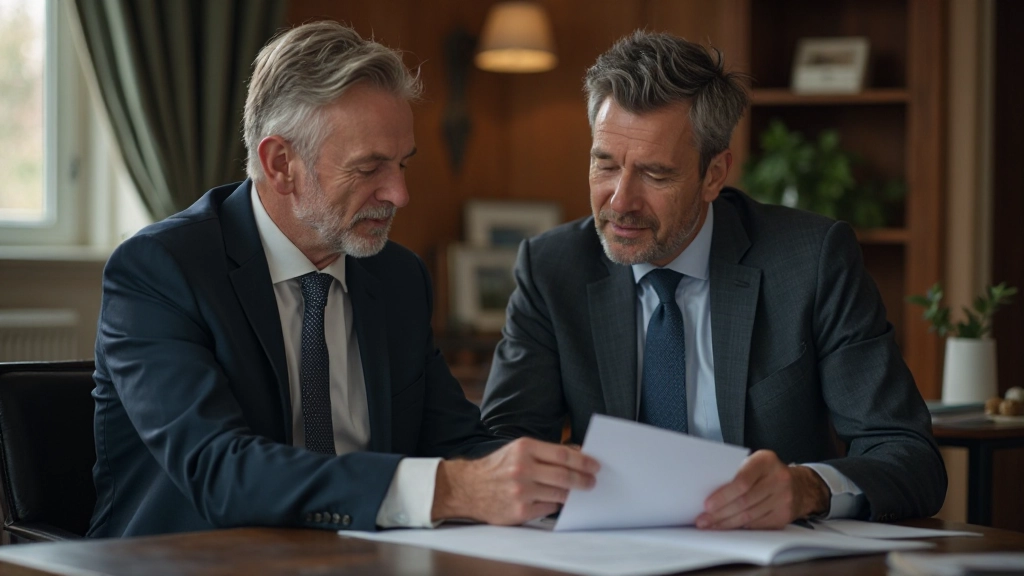 Langfristige Vermögensaufbau Illustration mit aufsteigender Trendlinie über Jahrzehnte, Diversifizierung und stabiles Wachstum