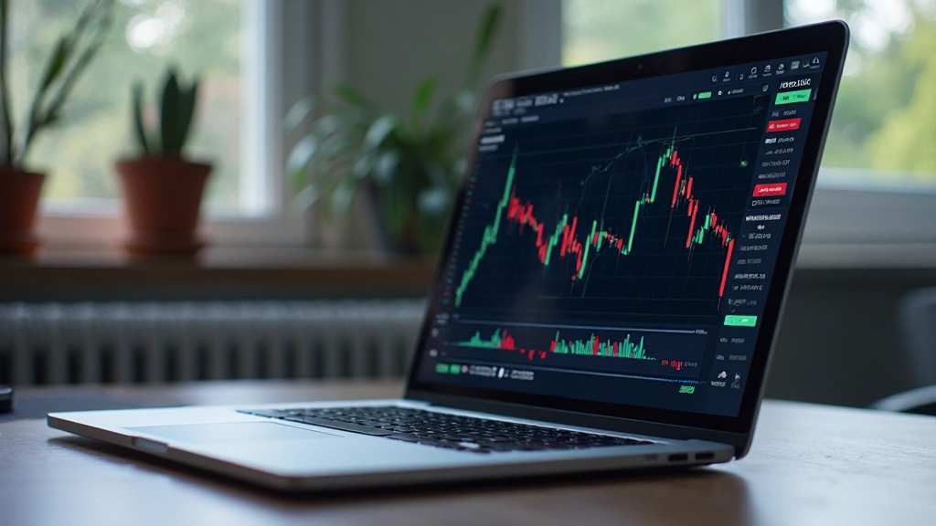 Detaillierter Blick auf einen Handels-Dashboard mit historischen Preisdiagrammen und statistischen Analysen