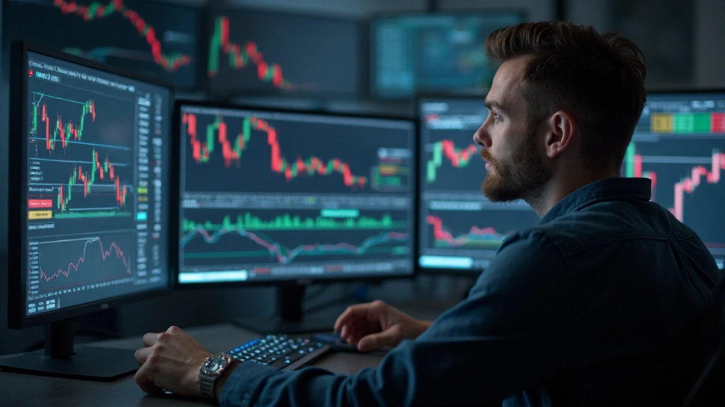 Professionelle Handelsanalysesoftware mit mehreren Charts, technischen Indikatoren und Marktdaten in Echtzeit