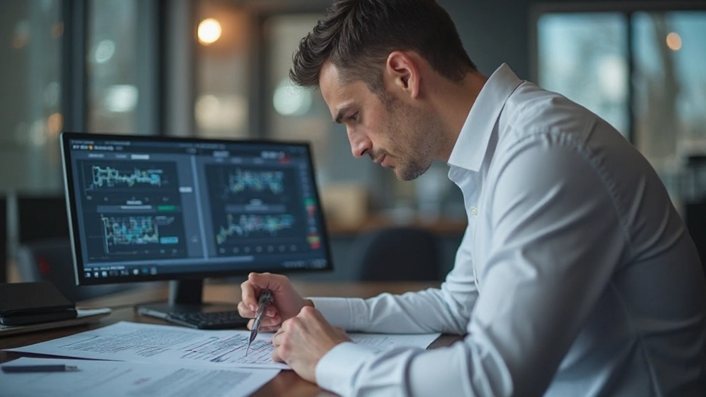 Investor überprüft Dividendenrenditen und Einkommensstrategien