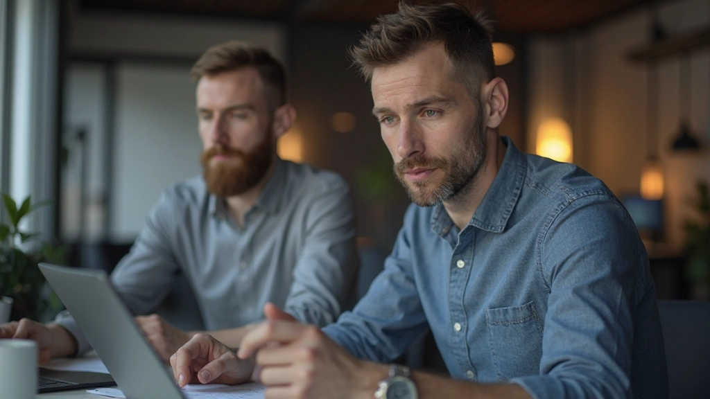 Erfolgreicher Trader beim Überprüfen von Handelsergebnissen mit positiven Renditen