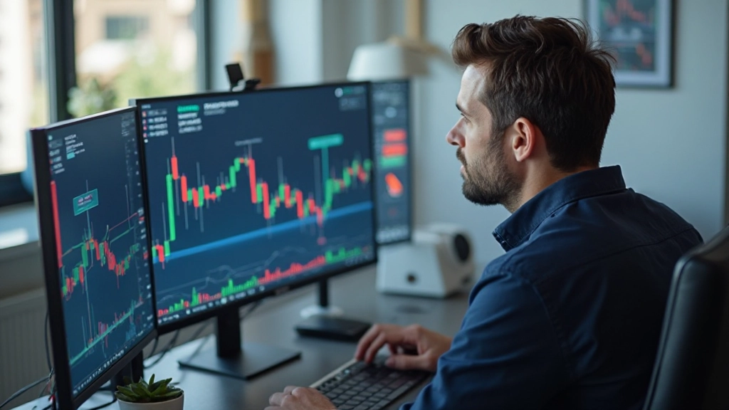 Prozessfluss eines automatisierten Handelssystems von Strategie bis Ausführung, Backtesting-Ergebnisse auf Bildschirm, Datenanalyse