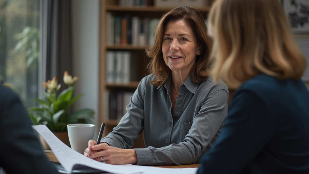 Finanzberater beim Besprechen von Notfall-Finanzplanung